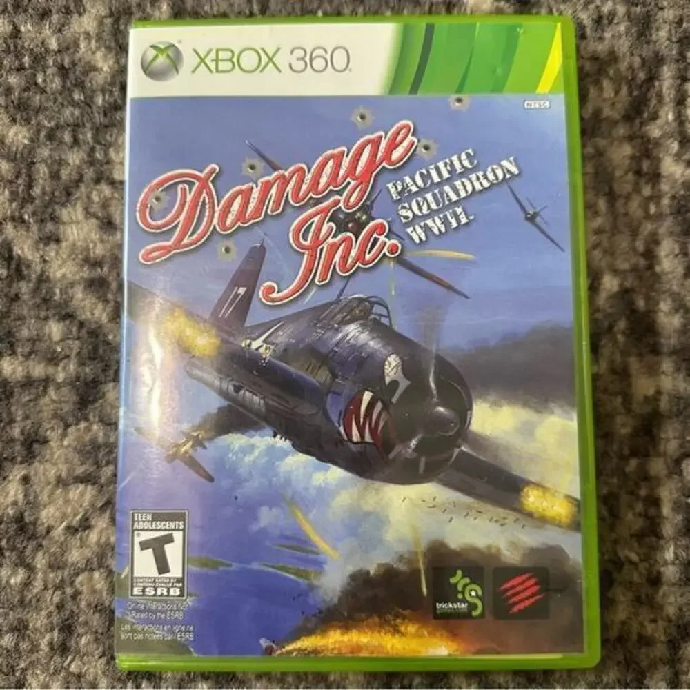 Microsoft XBOX 360 Damage Inc. Pacific Squadron WWII Game With Manual TESTED